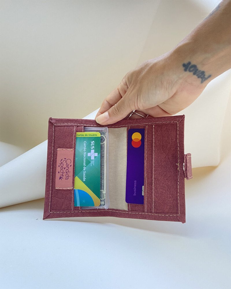 Mini Carteira Terracota