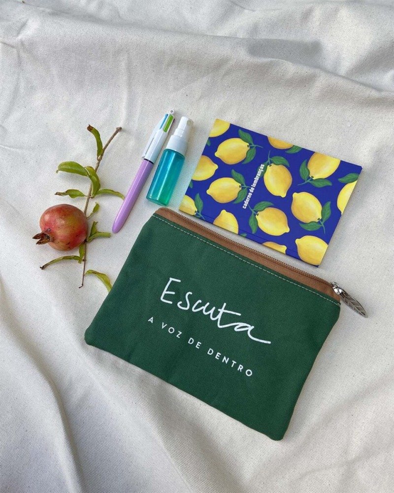 Nécessaire Desejos_Escuta - verde