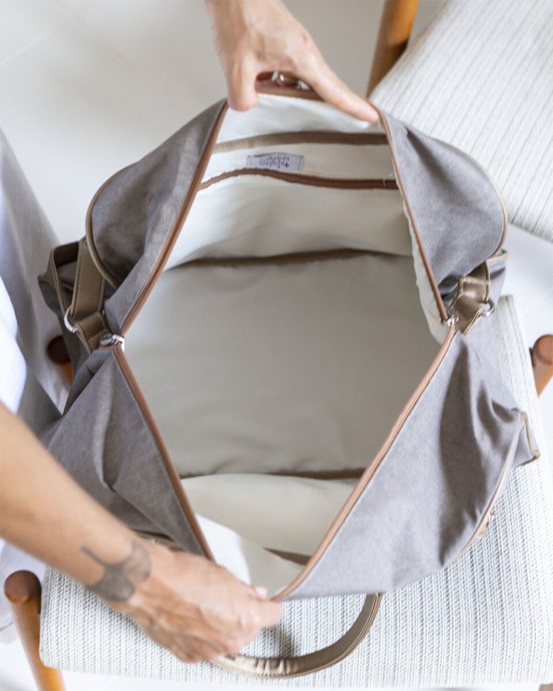 Mala Bolso Cinza