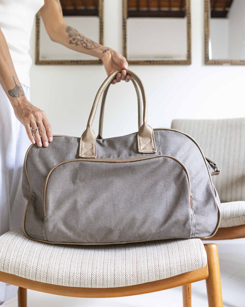 Mala Bolso Cinza
