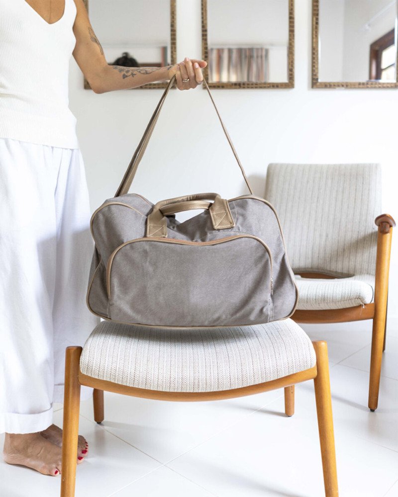 Mala Bolso Cinza