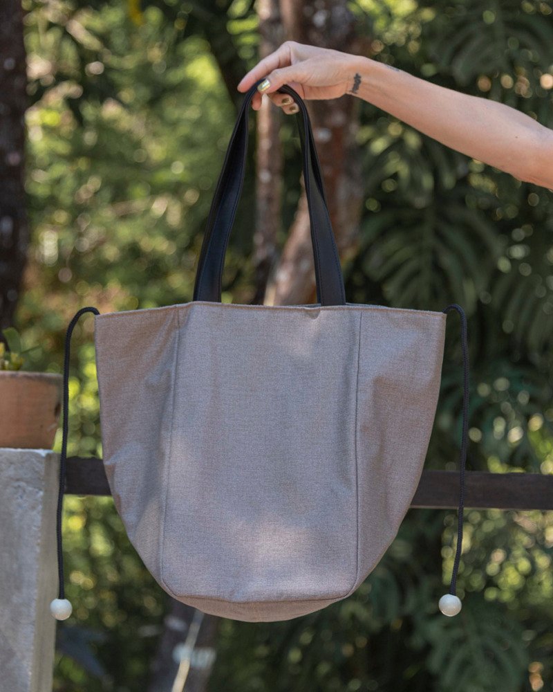 Bolsa Tote Cinza