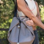 Bolsa Tote Cinza