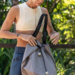 Bolsa Tote Cinza