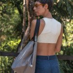 Bolsa Tote Cinza