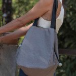 Bolsa Tote Cinza
