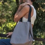 Bolsa Tote Cinza