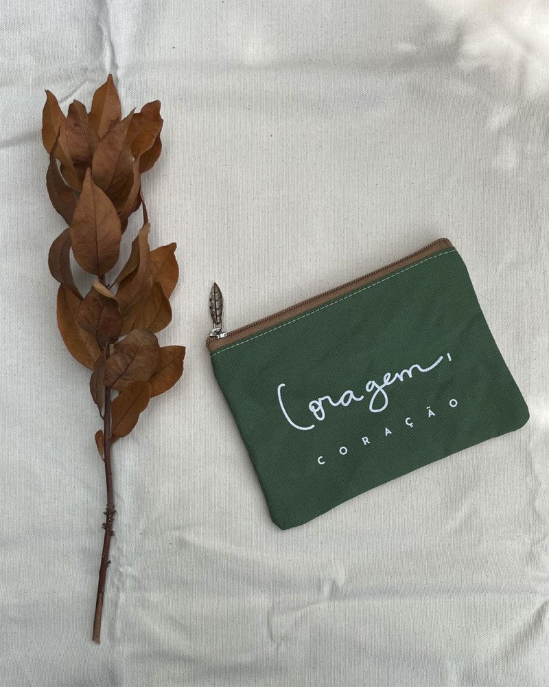 Nécessaire Desejos_Coragem - verde