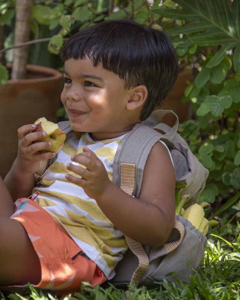 Mochila Miúda Cinza