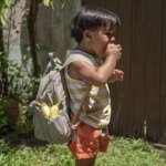 Mochila Miúda Cinza
