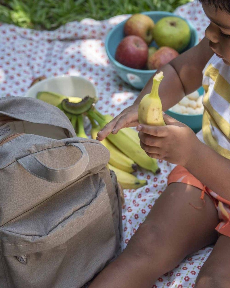 Mochila Miúda Cinza