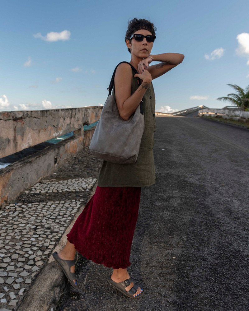 Bolsa Manga Gris