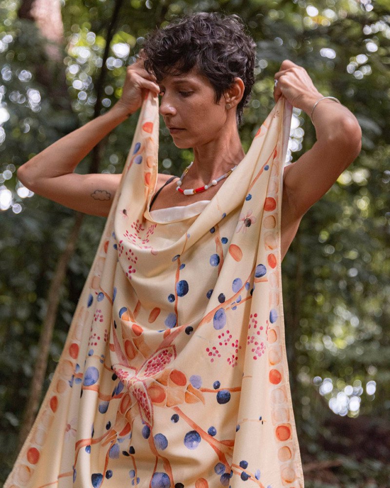 Lenço Memória Amarelo