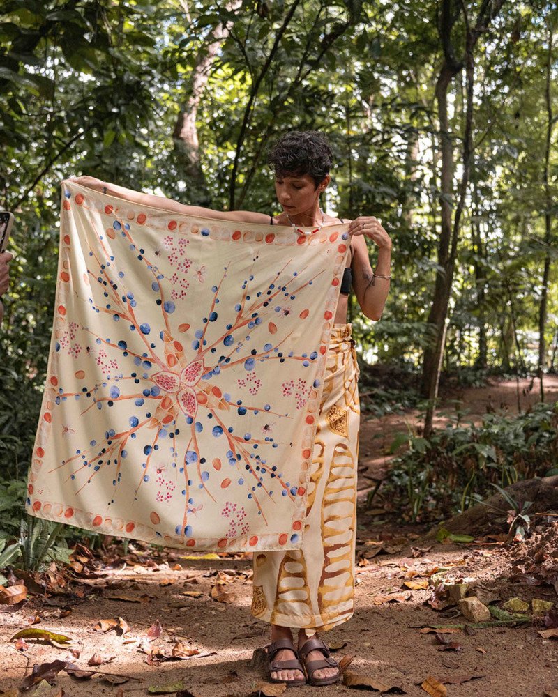 Lenço Memória Amarelo