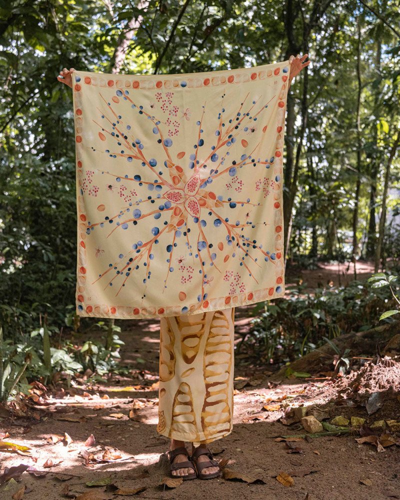 Lenço Memória Amarelo