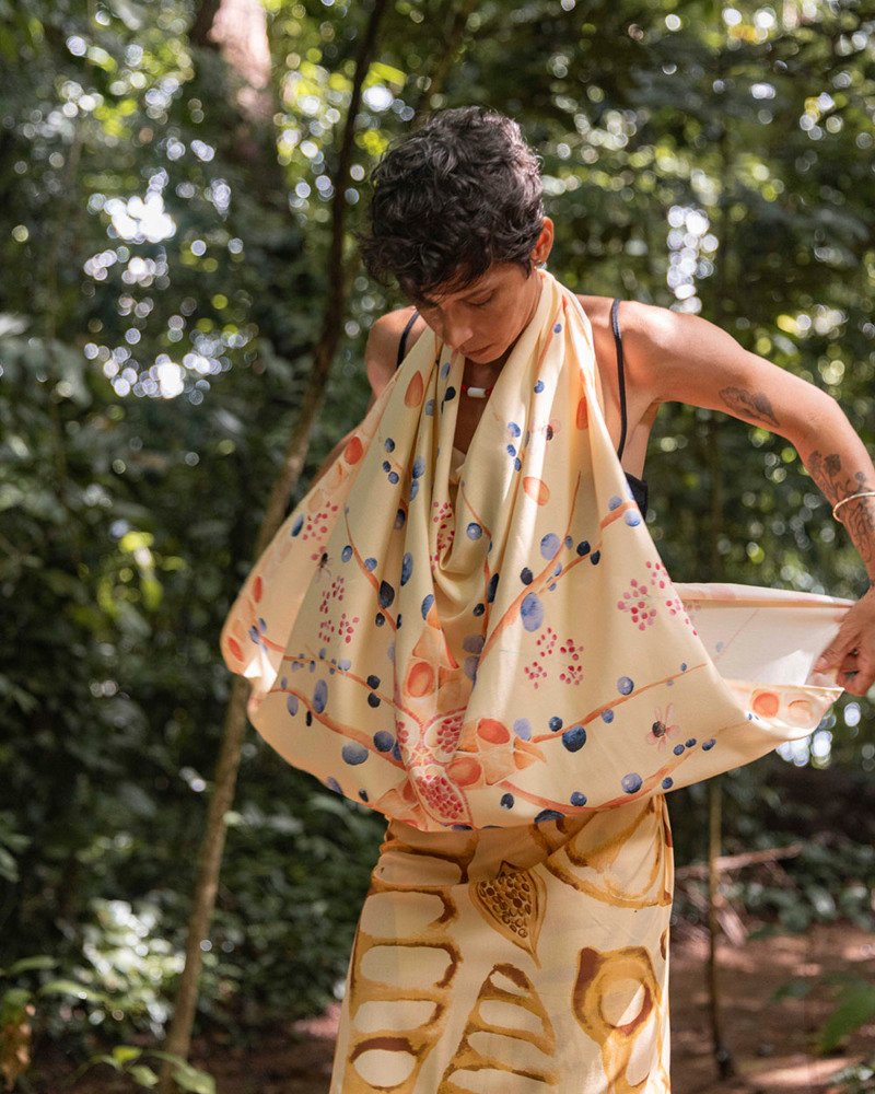 Lenço Memória Amarelo