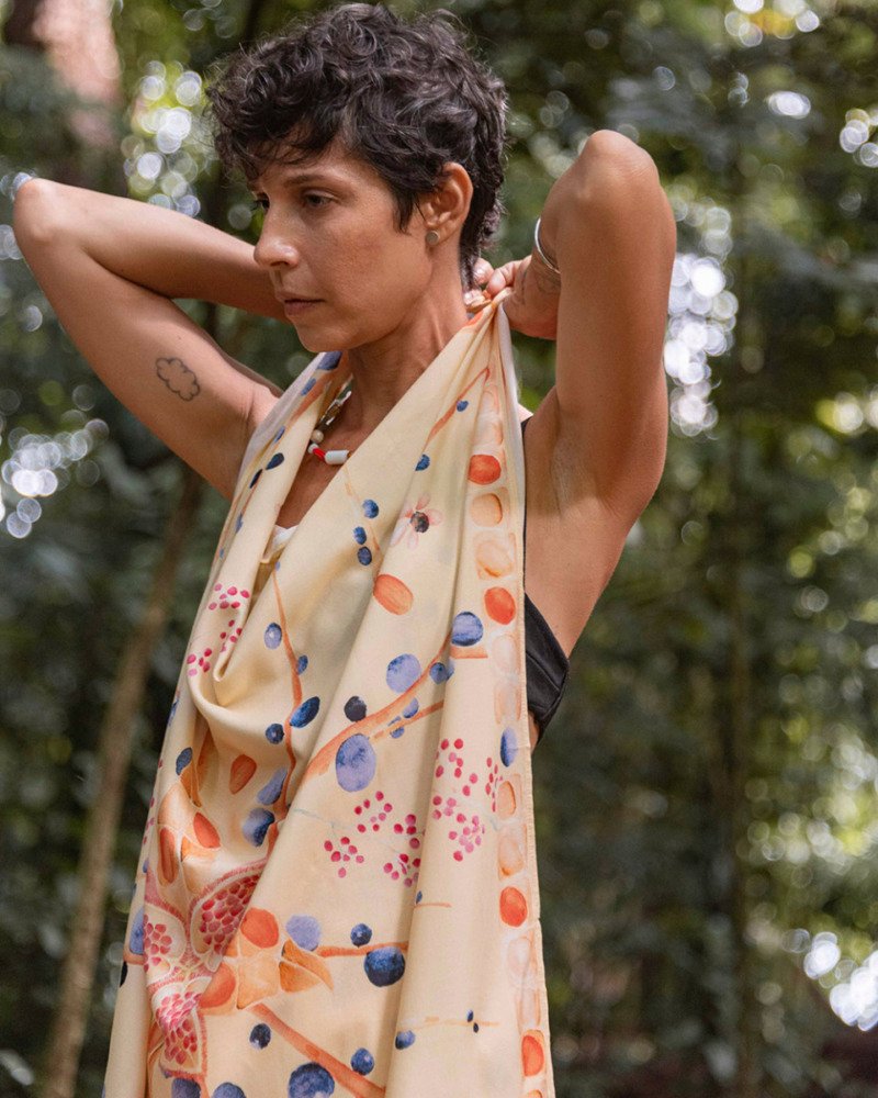 Lenço Memória Amarelo