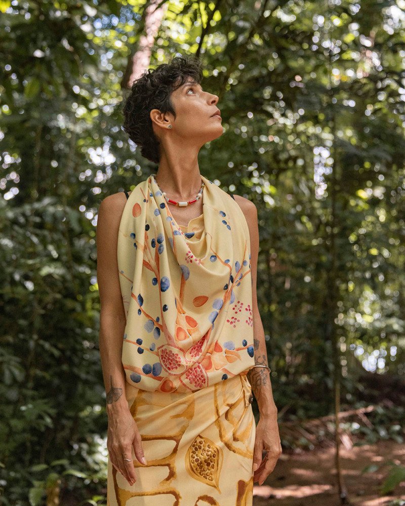 Lenço Memória Amarelo