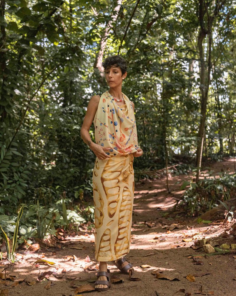 Lenço Memória Amarelo