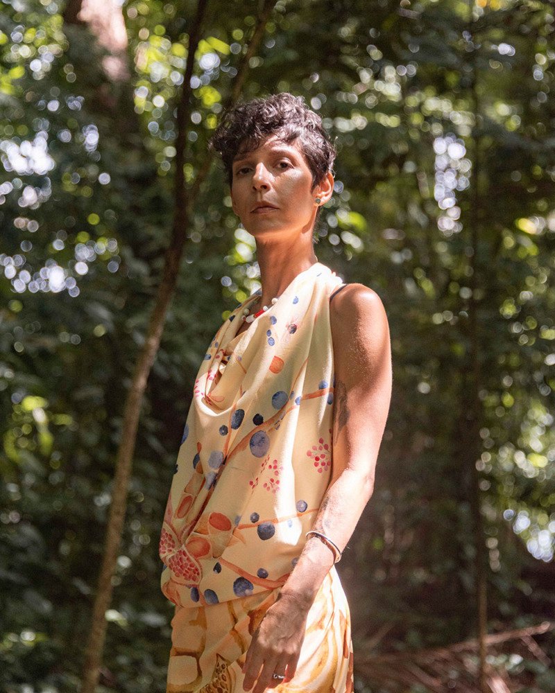 Lenço Memória Amarelo