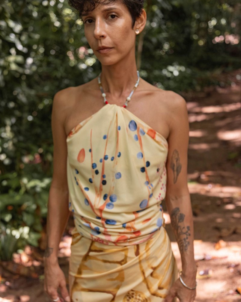 Lenço Memória Amarelo