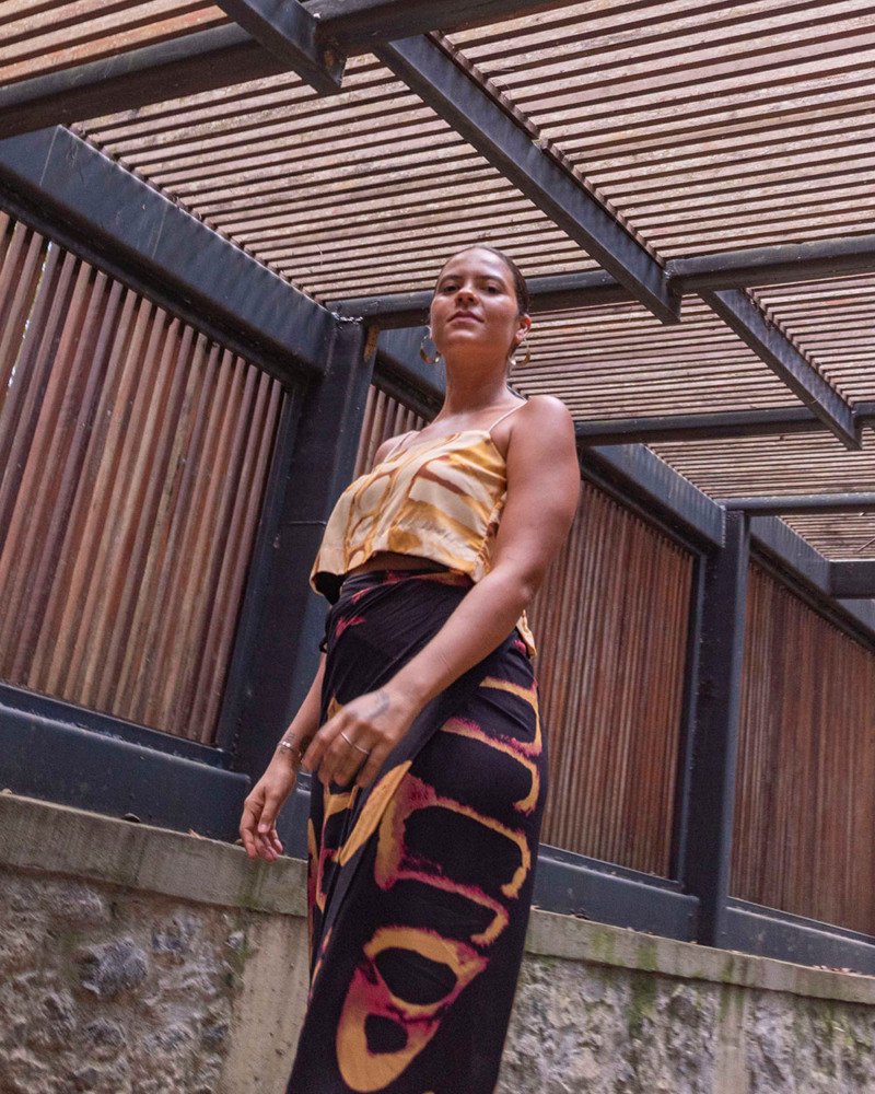 Top Semeadura Amarelo e Preto