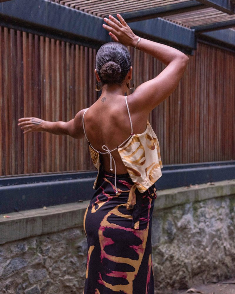 Top Semeadura Amarelo e Preto