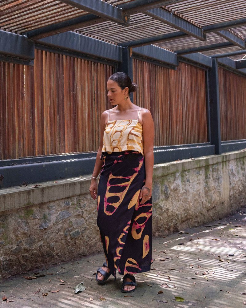 Top Semeadura Amarelo e Preto