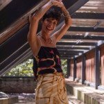 Top Semeadura Vermelho e Preto