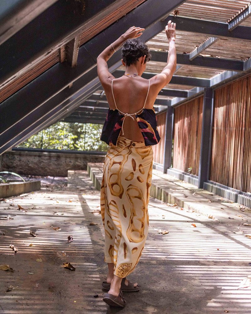 Top Semeadura Vermelho e Preto