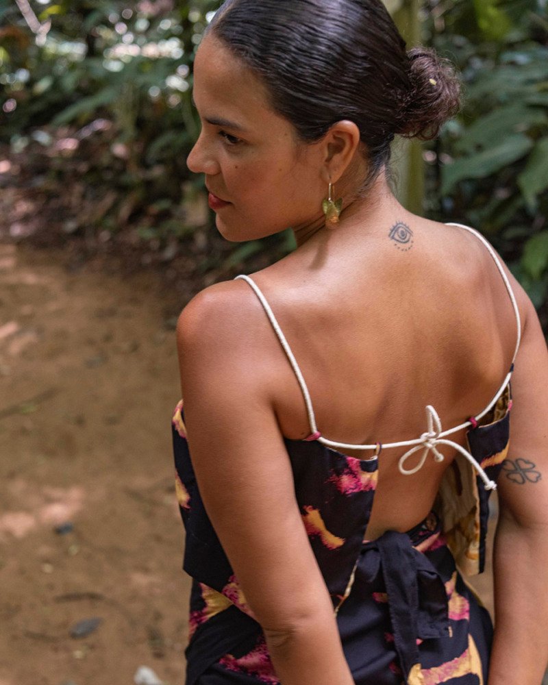 Top Semeadura Amarelo e Preto