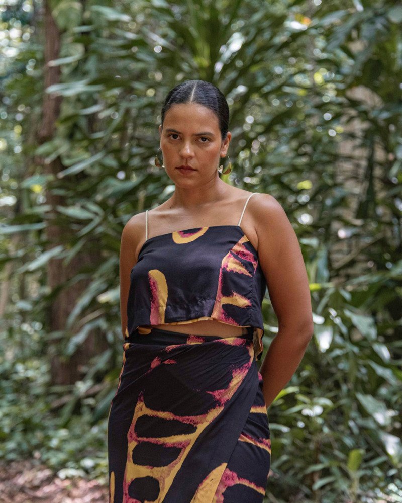 Top Semeadura Amarelo e Preto