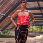 Top Semeadura Vermelho e Preto