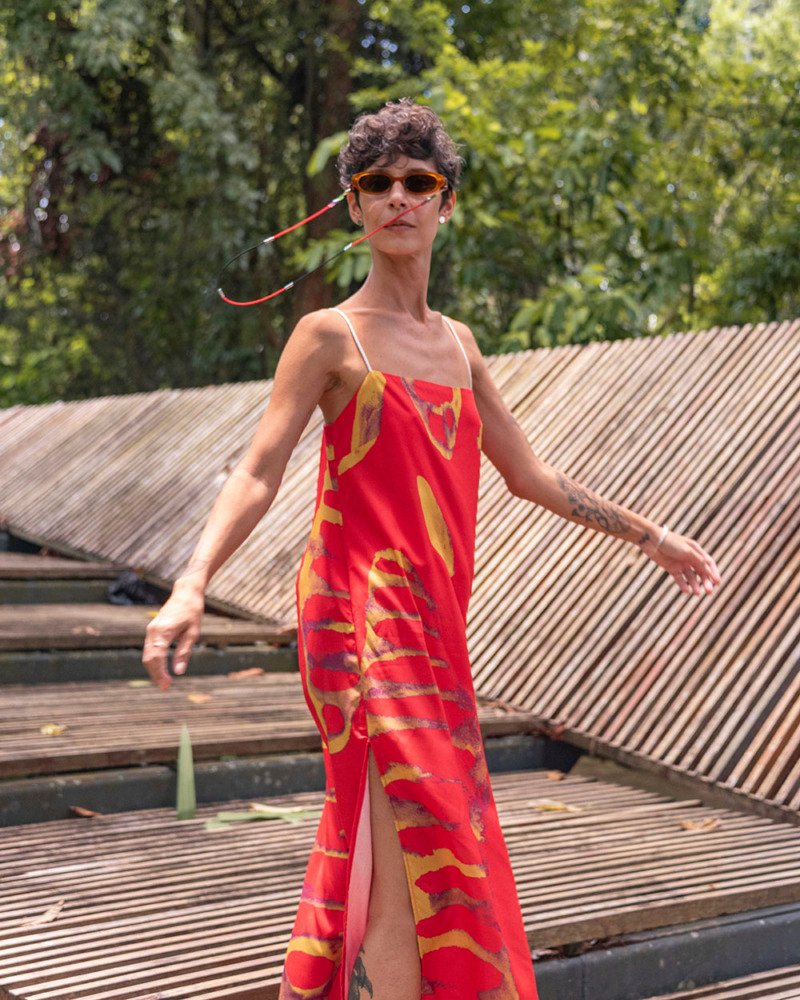 Vestido Semeadura Vermelho