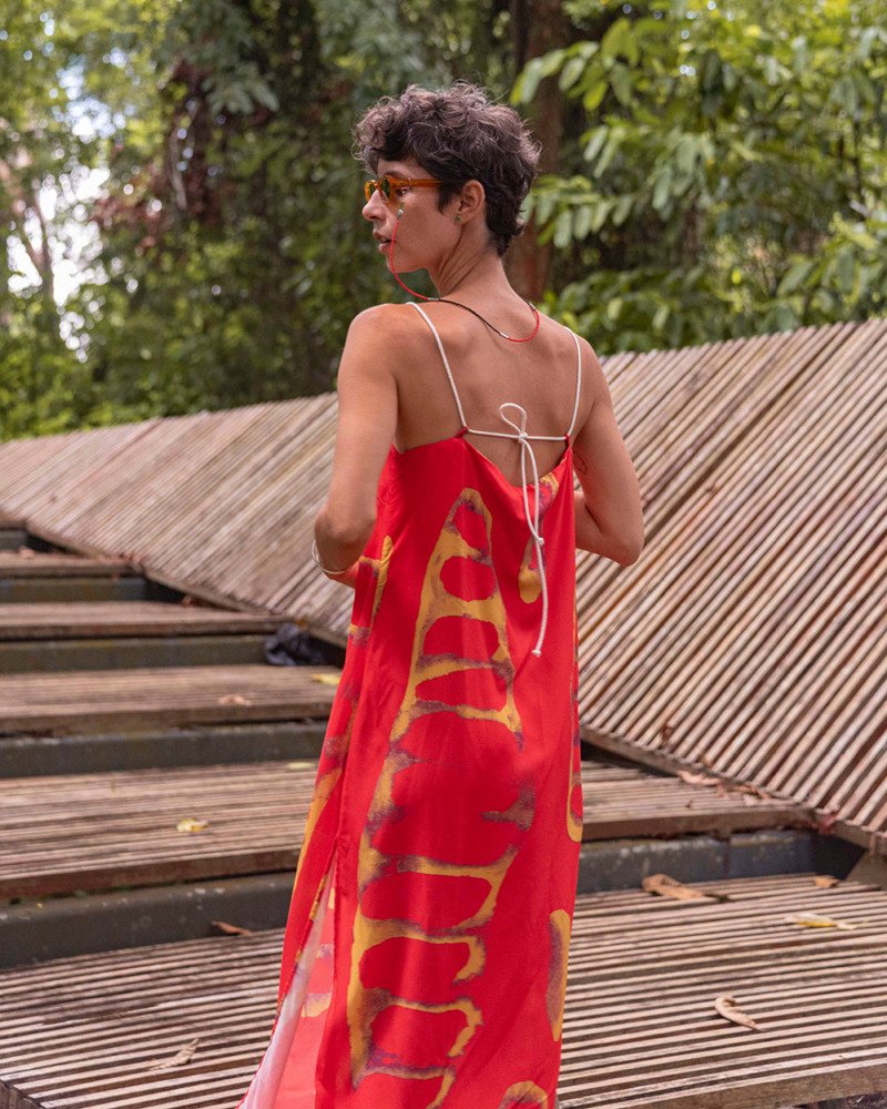 Vestido Semeadura Vermelho