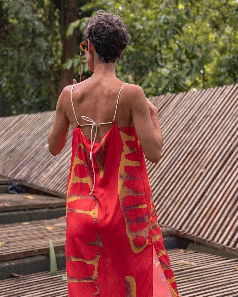 Vestido Semeadura Vermelho