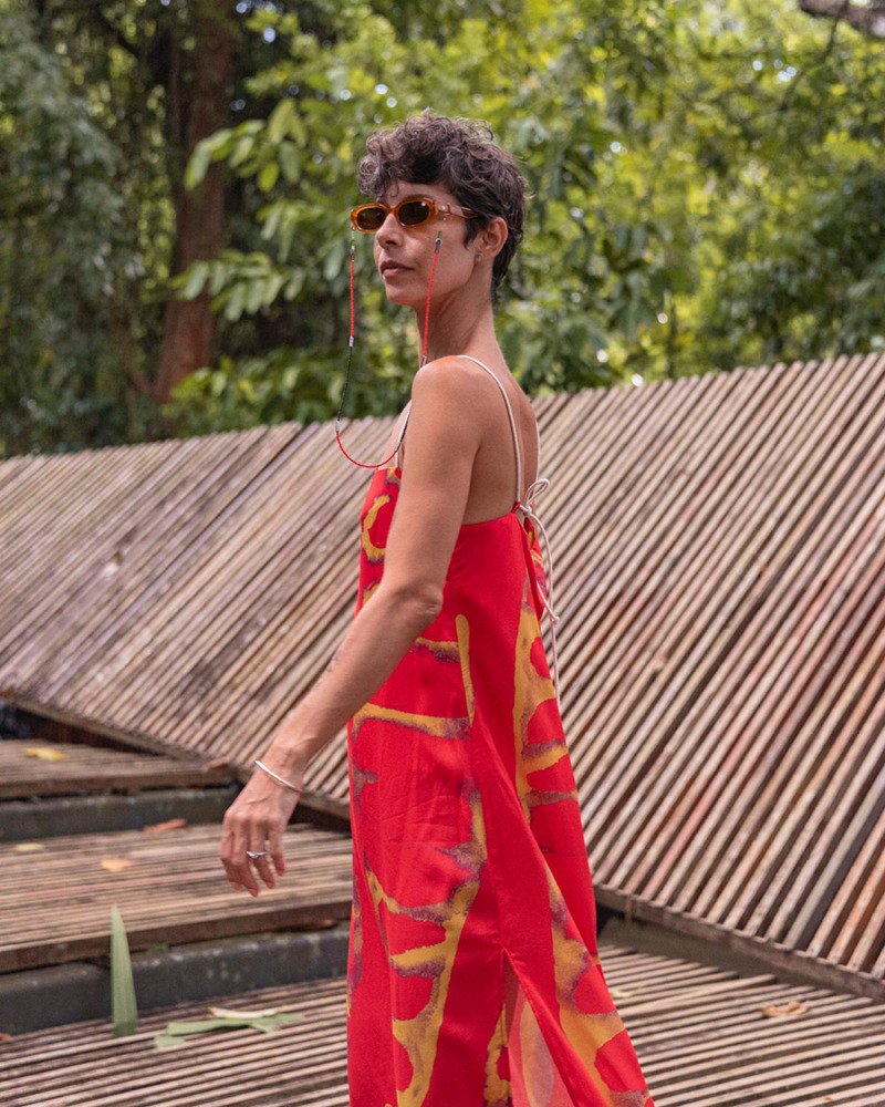 Vestido Semeadura Vermelho