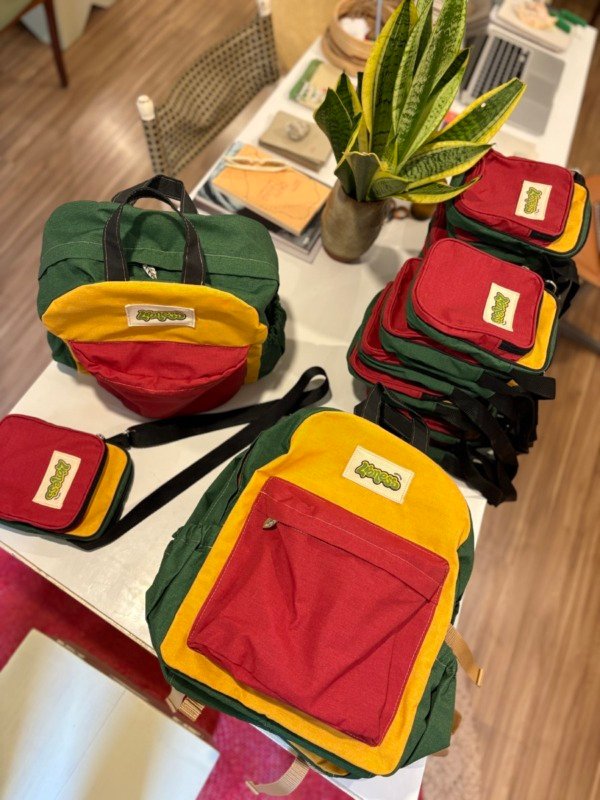 Mochila e Bolsa Sabiá para Festival Lioness