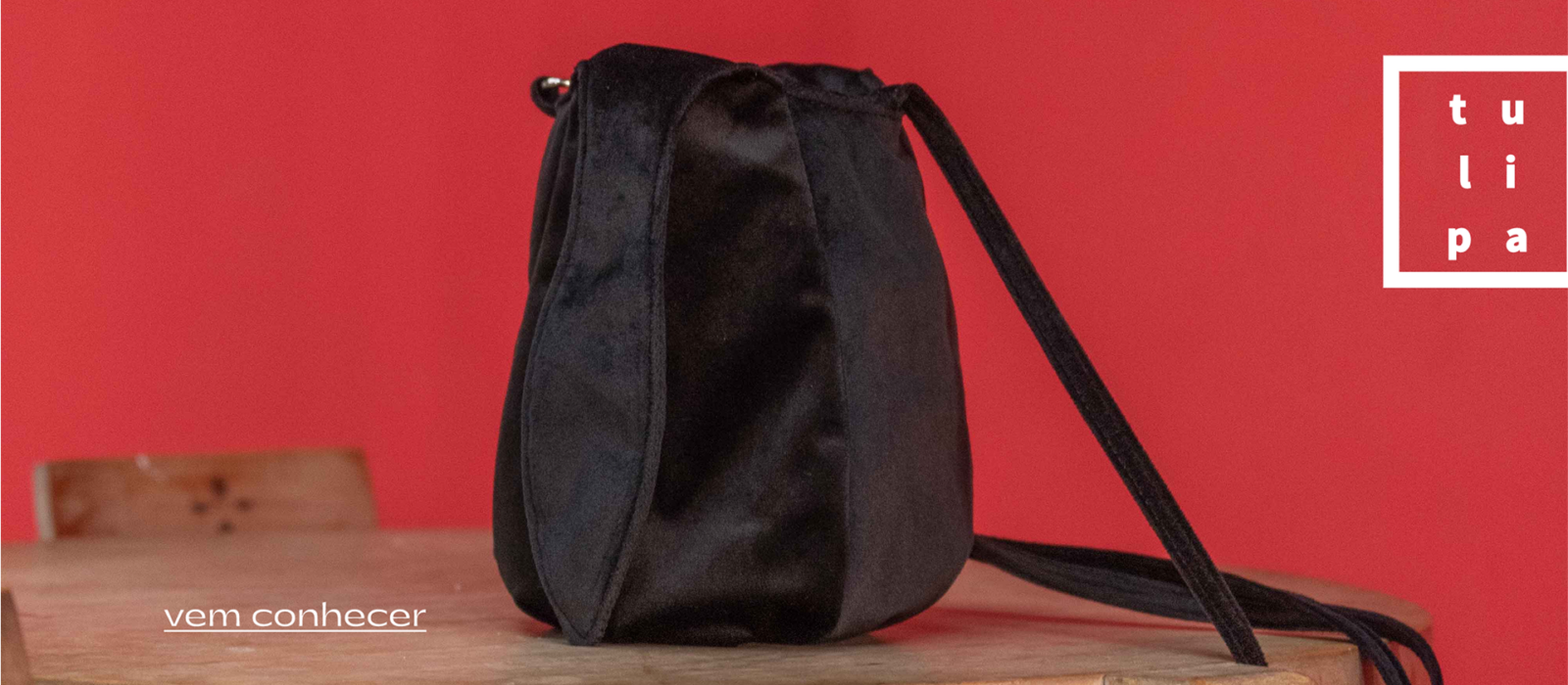 vem conhecer - bolsa tulipa - candida specht - bolsa preta - dk